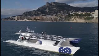 MONACO   | ⛵ S.A.S Le Prince Albert II a bord d'Energy Observer  |  Monte-Carlo Bretagne Télé 🇲🇨