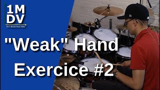 1MDV - The 1-Minute Drum Video #174 : Weak hand Exercice #2