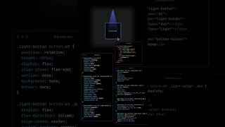 💡 Light Button in HTML and CSS | #shorts #ytshorts #html #css #viral #developer #coding