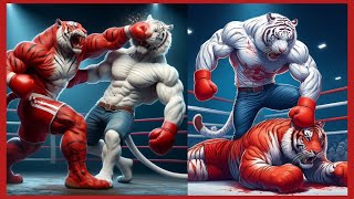 White tiger vs red tiger 🥊