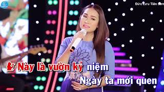 KARAOKE DẤU CHÂN KỶ NIỆM thiếu giọng nữ|Đức Lưu Tiên Sơn