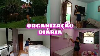 ROTINA DE LIMPEZA DIÁRIA ARRUMANDO A CASA LAVEI ROUPA