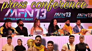 press conference MFN 13 Crown plaza noida || uk 13 vlogger