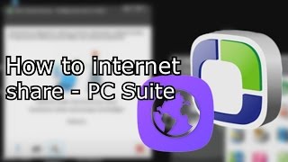 How to internet share - PC Suite