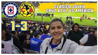 CLÁSICO JOVEN DEL AMÉRICA 3-1 | Cruz azul vs América | ESTADIO AZTECA | Ligamx