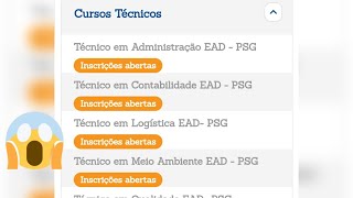 curso técnico EAD (online) de graça faça sua inscrição agora e não perca essa oportunidade