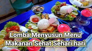 Lomba Menyusun Menu Makanan Sehat Sehari hari