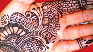 Arabic simple mehndi design for hand |easy mehndi design | Latest mehndi design | Mehndi design