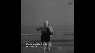 Seniors Enjoy Exercise and Weekly Swim Among Ice Floes 1938 | Stock Footage #shorts