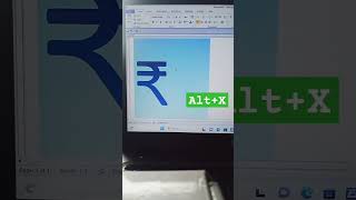 ₹ Rupay ka symbol kaise banye || Ms word me  ₹ ka symbol banye || #msoffice #msword #shortvideo