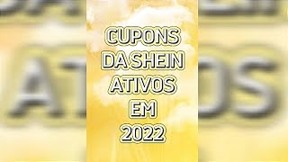 MELHORES CUPONS DA SHEIN ATIVOS EM 2022 | vc vai economizar muito nas suas compras! #shorts #shein