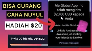 AIRDROP APLIKASI PENGHASIL DOLAR TERBARU GRATIS $20 Estimasi 290.000 LinkMe App