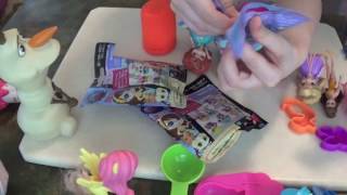 Playdoh 3 LPS Littlest Pet Shop Surprise Bags Disney Princesses Sunny Day Cookies New