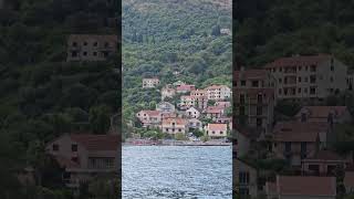 Ferry crossing.Lepetane-Kamenari Ferry.Montenegro.Bay of Kotor. montenegro#summer#travel#lepetane