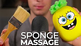 ASMR Sponge Scratching, Brushing & Tapping (No Talking)