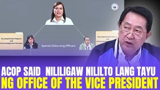 CONG. ACOP  PINAPAIKUT NILILGAW NILOLOKO UMANO NG OVP ?