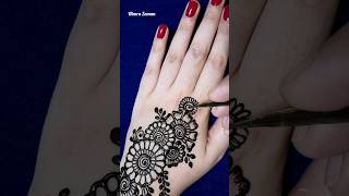 Simple mehndi design for back hand #mehndi #mehndidesigns