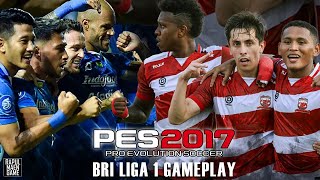 PES 2017 BRI LIGA 1 GAMEPLAY -  MADURA UNITED VS PERSIB BANDUNG - PES 2017 PC GAMEPLAY 1080p 60 FPS