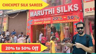 20% to 50% Off || Chickpet Bangalore wholesale Silk sarees...