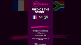 Guess the RWC score and win a R500 tutoring voucher