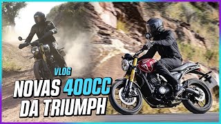 PILOTEI AS NOVAS 400CC DA TRIUMPH NA ESPANHA