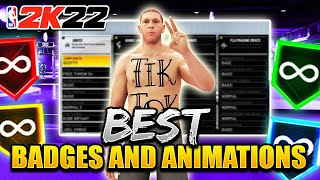 BEST POST SCORER BADGES/ANIMATIONS/SIGS IN NBA 2K22 CURRENT GEN w/ TUTORIAL AT END!