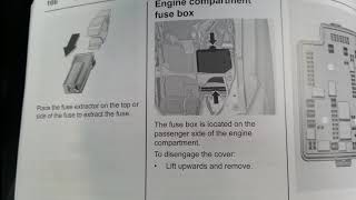 2012 Holden Colorado fuse box locations and fuse cards