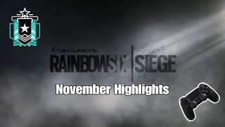 November Ranked Highlights Platnium PS4 | Rainbow Six Siege