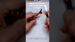 Master Lock Model 130 picked open in seconds