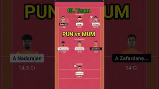 GL Team PUN vs MUM Prediction. #sports #viral #shorts #trending