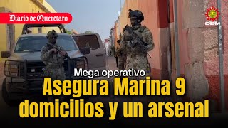 Mega operativo: la marina asegura domicilios y un arsenal