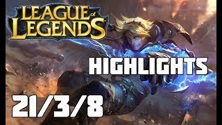 Lol Kill Highlights - Ezreal ADC 21/3/8 S-