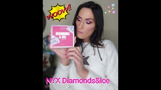 NYX DIAMONDS&ICE Please  Shadow Palette * TUTORIAL e Review da effetto SCINTILLANTE!*