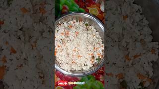 প্রথম বার বাড়ির চাল দিয়ে fried rice বানালাম 🤤👌 #minivlog #dailyvlog #cooking #shorts #viral