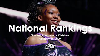 February 15, 2024 - National Rankings for Elite and International Divisions