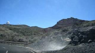 Driving on La Palma in Las Canarias