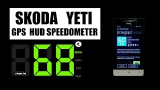 SKODA YETI  Hud Speedometer