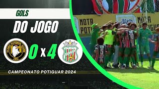 GLOBO 0 × 4 BARAÚNAS GOLS CAMPEONATO POTIGUAR 2024