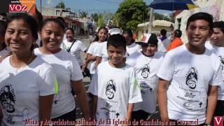 Se siente el fervor guadalupano en Cozumel