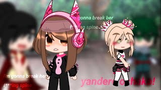 I'm gonna break her f***ing spine || yandere ochako || jealous ochako au || gacha mha || gacha ||