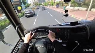 POV Truck driving/DAF LF/ На грузовике по дорогам Израиля.