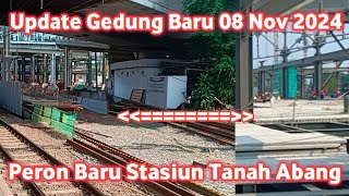 Peron Baru Stasiun Tanah Abang Update Jalur 1 Fondasi Lantai Atas 8 November 2024