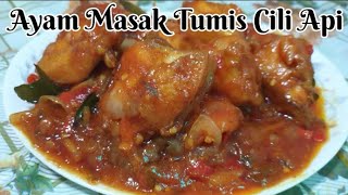 Resepi Ayam Masak Tumis Cili Api Mudah sedap😋😋👍