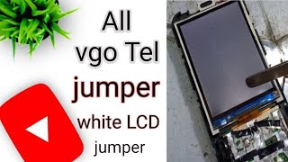 Vgo Tel i15 i14 Lcd white Display solution/vgotel i12,i20 lcd white display solution