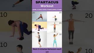 SPARTACUS Workout | Lean Body Exercise | Arm+muscles+shoulder+leg | Workout | #shorts