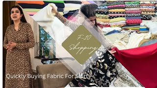 Quickly Buying Shirt Fabric from F-10 💕 💕 Vlog 574