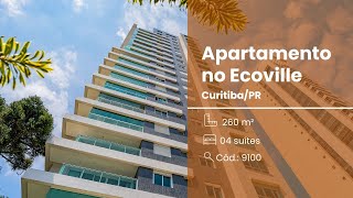 Apartamento Diamond, 04 Suítes, 04 Vagas, Face Norte, Ecoville, Curitiba.