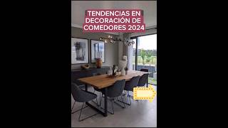 Tendencias en decoración de comedores 2024!!!.. #comedor #comedores #dinnertable #dinnertableideas