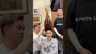 Dragon sucking water hairstyle upgrade version Lao Qiao Jiuer conspicuous bag Uncle Long creativ