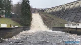 Hochwasser: entlang der Weser in Eupen